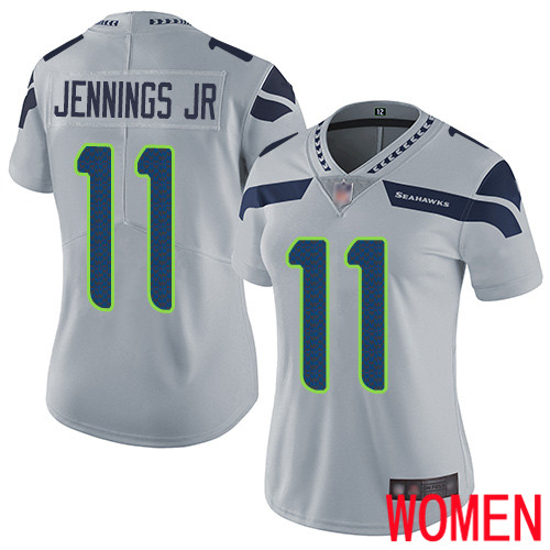 Seattle Seahawks Limited Grey Women Gary Jennings Jr. Alternate Jersey NFL Football #11 Vapor Untouchable